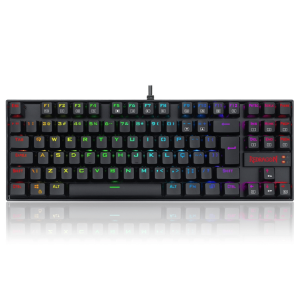 Teclado Mecânico Gamer Redragon APS, RGB, Switch Blue, Preto (1)