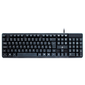 Teclado Rise Mode Office OF 01, USB com Teclado Numérico, Preto (1)